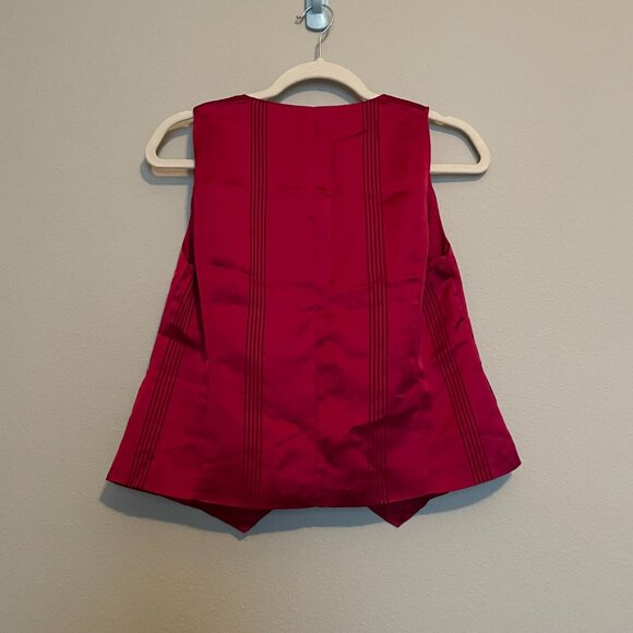 New York & Co, 3 Piece, XS Satin Striped Blazer & Wide Leg Pant & Size 2 Vest - Picture 9 of 16